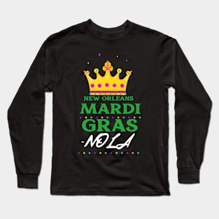 NEW ORLEANS HOODIES MARDI GRAS Long Sleeve T-Shirt